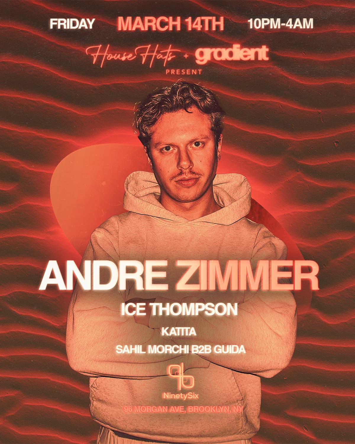 House Hats x Gradient present: Andre Zimmer flyer